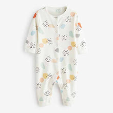 Load image into Gallery viewer, White Markmake 3 Pack Baby Footless Sleepsuits (0mth-18mths)