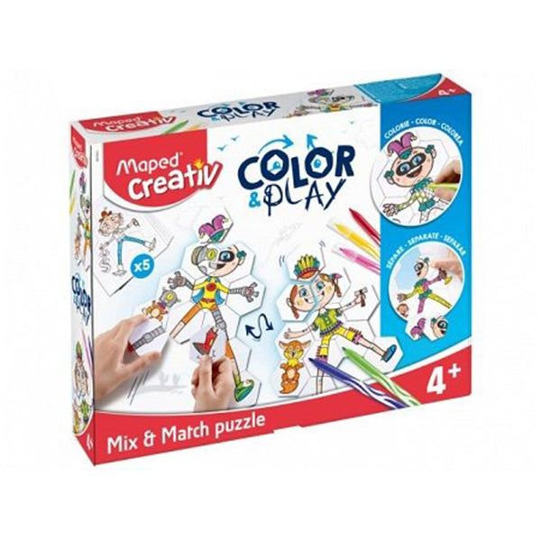 PUZZLE MIX AND MATCH COLOR & PLAY