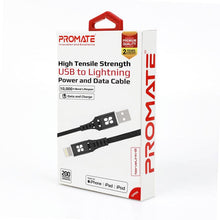 Load image into Gallery viewer, High Tensile Strength Power and Data Cable with Lightning Connector - Allsport