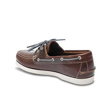 Load image into Gallery viewer, Men's Boat Shoes Mahogany Leather