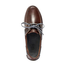 Load image into Gallery viewer, Men's Boat Shoes Mahogany Leather