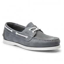 Load image into Gallery viewer, Men's Boat Shoes Nubuck Blue Nubuck Leather