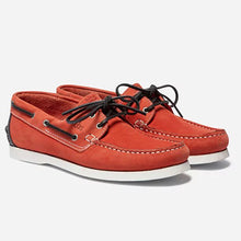 Load image into Gallery viewer, Shoes Boat Men Sole Grip Leather White