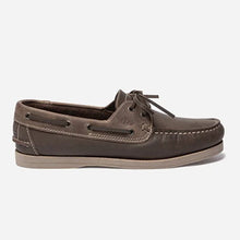 Load image into Gallery viewer, Men's Boat Shoes Brown and Beige Leather