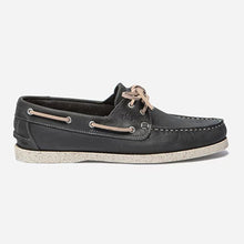 Load image into Gallery viewer, Men's Boat Shoes Carbon Grease Leather