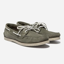 Load image into Gallery viewer, Men's Boat Shoes Fat Leather Khaki