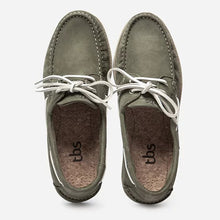 Load image into Gallery viewer, Men's Boat Shoes Fat Leather Khaki