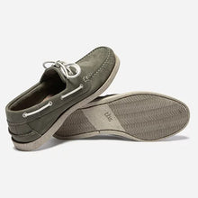 Load image into Gallery viewer, Men's Boat Shoes Fat Leather Khaki