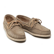 Load image into Gallery viewer, Men's Boat Shoes Fat Leather Beige