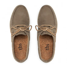 Load image into Gallery viewer, Men's Boat Shoes Fat Leather Beige