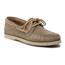 Load image into Gallery viewer, Men's Boat Shoes Fat Leather Beige
