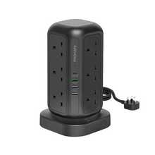 Load image into Gallery viewer, PROMATE 16-in-1 Multi-Socket Surge Protected Power Tower 5M