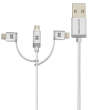 Load image into Gallery viewer, PROMATE UNILINK-TRIO USB-A to Lightning, Type-C and Micro-USB, 2mt