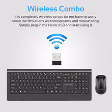 Load image into Gallery viewer, Ultra-Slim Ergonomic Wireless Keyboard & Mouse Combo