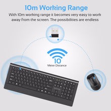 Load image into Gallery viewer, Ultra-Slim Ergonomic Wireless Keyboard & Mouse Combo