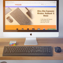 Load image into Gallery viewer, Ultra-Slim Ergonomic Wireless Keyboard & Mouse Combo
