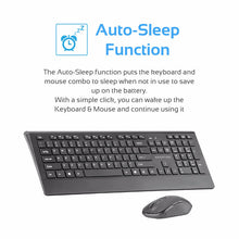 Load image into Gallery viewer, Ultra-Slim Ergonomic Wireless Keyboard & Mouse Combo