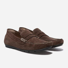Load image into Gallery viewer, Men's Brown Velvet Leather Moccasins