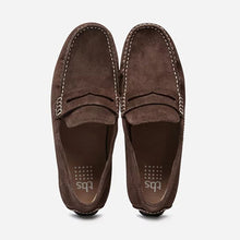 Load image into Gallery viewer, Men's Brown Velvet Leather Moccasins