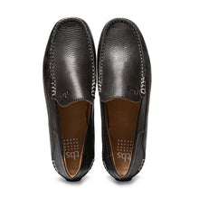 Load image into Gallery viewer, Men's black leather loafers