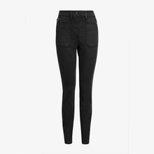 Load image into Gallery viewer, UTILITY SKINNY TROUSERS BLACK - Allsport