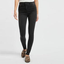 Load image into Gallery viewer, Washed Black High Rise Skinny Jeans - Allsport