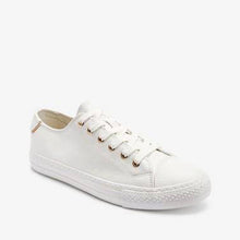 Load image into Gallery viewer, WHITE BASEBALL LACE UP TRAINERS - Allsport