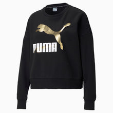 Load image into Gallery viewer, Sweatshirt Classics Logo Crew Neck Women's Sweater - Black - Allsport