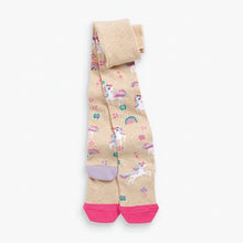 Load image into Gallery viewer, Pink 3 Pack Cotton Rich Unicorn Tights (12mths-10yrs)