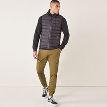 Load image into Gallery viewer, Tan Brown Slim Fit Stretch Utility Trousers