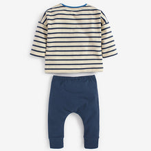 Load image into Gallery viewer, Navy Blue Character Baby 2 Pack T-Shirt & Leggings Set (0mths-18mths)