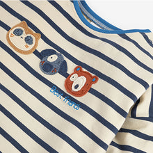 Load image into Gallery viewer, Navy Blue Character Baby 2 Pack T-Shirt & Leggings Set (0mths-18mths)