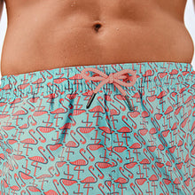 Load image into Gallery viewer, Blue Flamingo Printed Swim Shorts