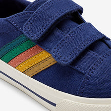 Load image into Gallery viewer, Cobalt Blue Strap Touch Fastening Shoes (Younger Boys)