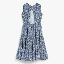 Load image into Gallery viewer, Blue Floral Tiered Maxi Dress (3-12yrs)