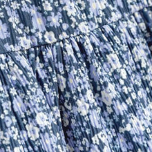Load image into Gallery viewer, Blue Floral Tiered Maxi Dress (3-12yrs)