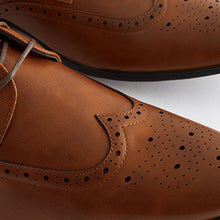 Load image into Gallery viewer, Tan Brown Brogue Shoes