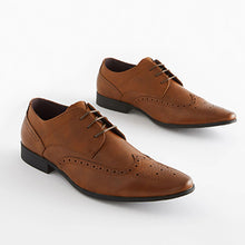 Load image into Gallery viewer, Tan Brown Brogue Shoes