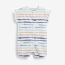 Load image into Gallery viewer, Green Watercolour Character 4 Pack Baby Printed Rompers (0mths-18mts)