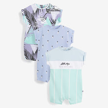 Load image into Gallery viewer, Pastel 3 Pack Rompers (0-18mths)
