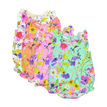 Load image into Gallery viewer, Bright Floral 4 Pack Romper (0mth-18mths)