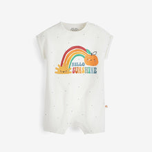 Load image into Gallery viewer, Bright Appel Print 3 Pack Baby Rompers (0mths-18mths)