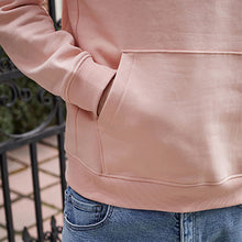 Load image into Gallery viewer, Light Pink Plain Jersey Hoodie