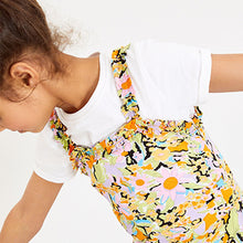 Load image into Gallery viewer, Floral Cami Dress And T-Shirt Set (3-12yrs)