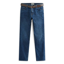 Load image into Gallery viewer, Blue Belted Jeans