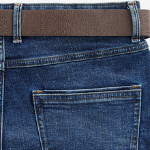 Load image into Gallery viewer, Blue Belted Jeans