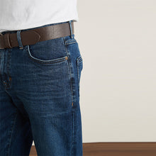 Load image into Gallery viewer, Blue Belted Jeans