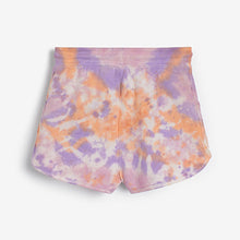 Load image into Gallery viewer, Pink/Purple Tie Dye Jersey Shorts (3-12yrs)
