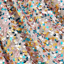 Load image into Gallery viewer, Pink and Blue Sequin Sparkle Skirt (3-12yrs)