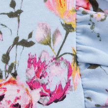 Load image into Gallery viewer, Pink/Blue/White Floral 3 Pack Rompers (0-18mths)